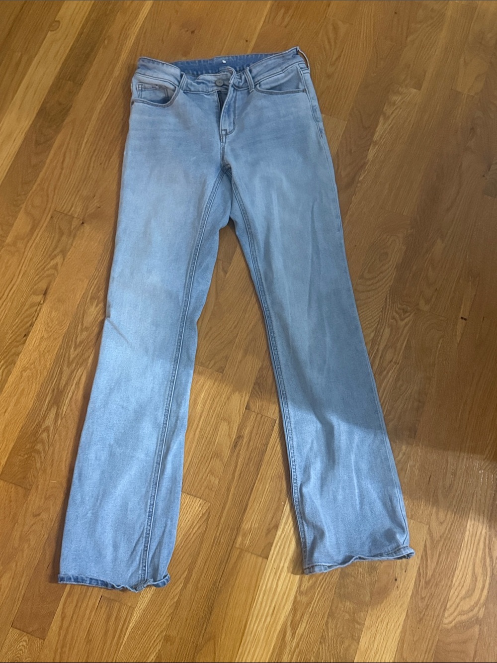 Light Blue Women's Straight-Leg Jeans
